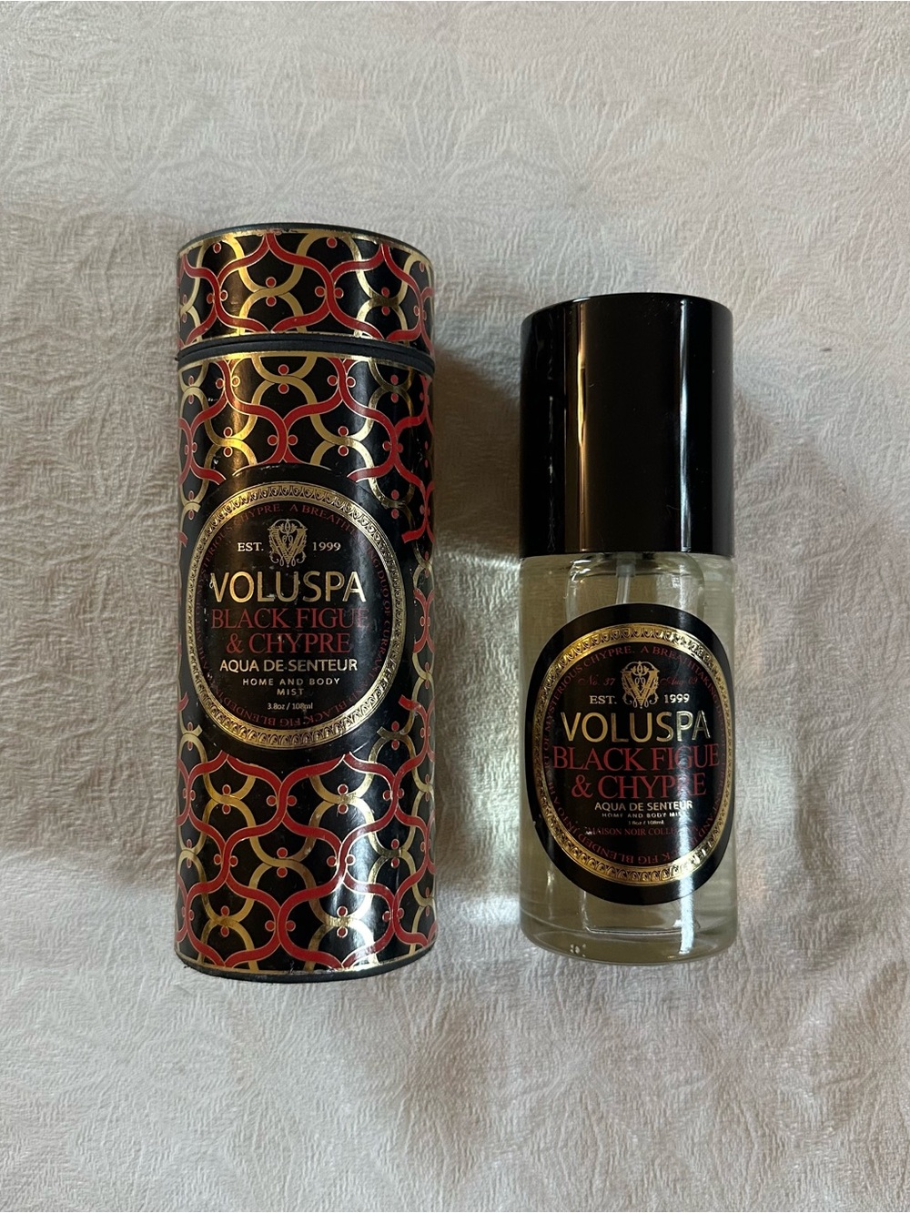 Rare Discontinued Voluspa Black Figue & Chypre Home Body Mist 3.8oz Maison Noir.